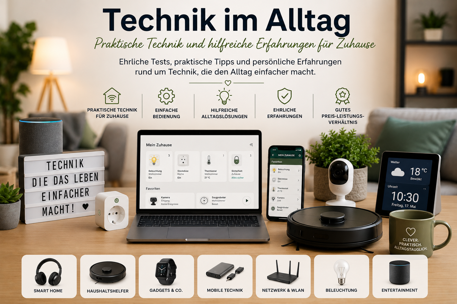 Technik im Alltag – Praktische Technik und ehrliche Erfahrungen Technik im Alltag mit praktischen Geräten und hilfreichen Alltagslösungen